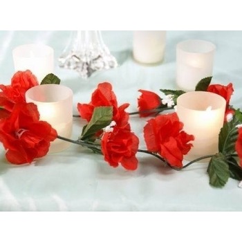 CLEARANCE Rose Garland - 5ft Length - Red - 4pk