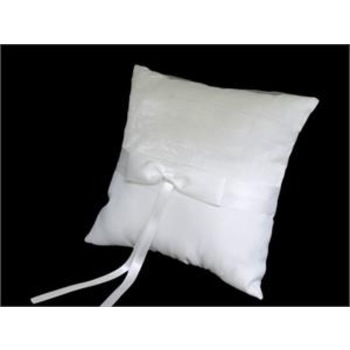 Ring Pillow - Satin Ribbon White