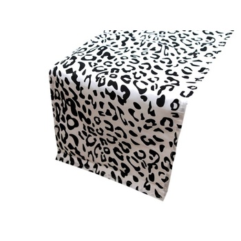 Leopard Safari Table Runner - Black