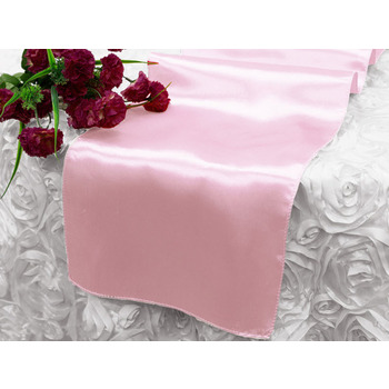 Table Runner Satin - Light Pink 