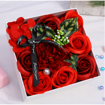 Rose Soap in Gift Box - Red