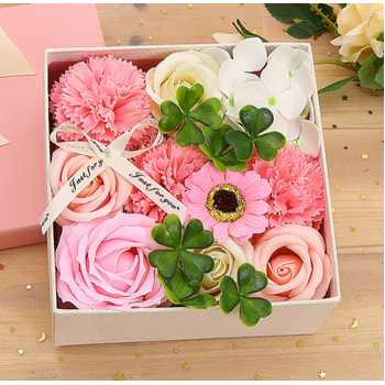 Rose Soap in Gift Box - Pink Style 1