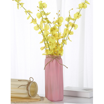 27cm Glass Flower Vase  - PINK 