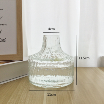 Clear Glass Vase - 10cmx11cm