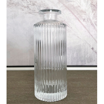 Clear Decorative Bud Vase - 15cm