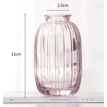 thumb_Pink Glass Bud Vase - 7cm x 11cm