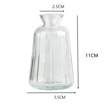 Clear Glass Bud Vase - 6.5cm x 11cm