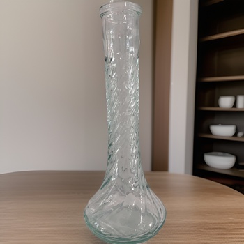 Clear Glass Bud Vase - 23cm