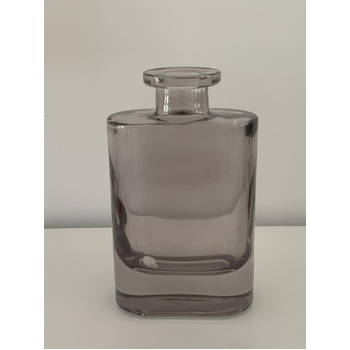 thumb_12cm - Smoke Grey Glass Bottle - Hip Flask Shape