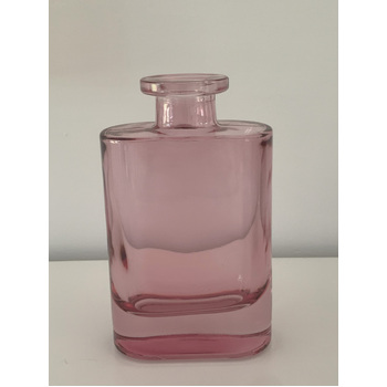 thumb_12cm - Pink Glass Bottle - Hip Flask Shape