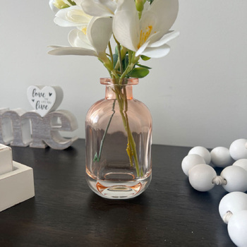 12cm - Two Tone Peach - Bottle Shaped Posy Vase