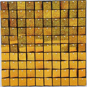 Gold Sequin Hollographic Shimmer Panel Backdrop Wall/Curtain  Mirror Finish