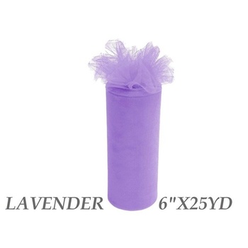 6inch x 25yd Tulle Roll - Lavender