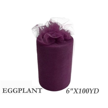 6inch x 100yd Tulle Roll - EggPlant  CLEARANCE