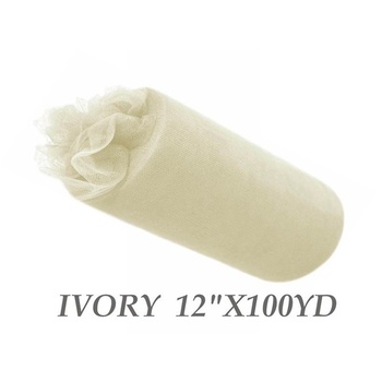 12inch x 100yd Tulle Roll -  Ivory