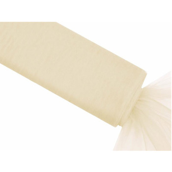 54inch x 40yd Tulle Bolt - Light Ivory 