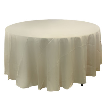 305cm Polyester Round Tablecloth - Champagne