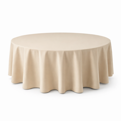 Round Tablecloth 305cm Champagne Polyester