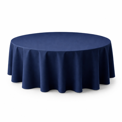 Round Tablecloth 305cm Navy Polyester