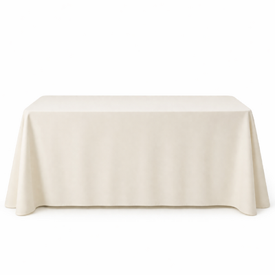 Rectangle Tablecloth 182x305cm Cream/Ivory Polyester