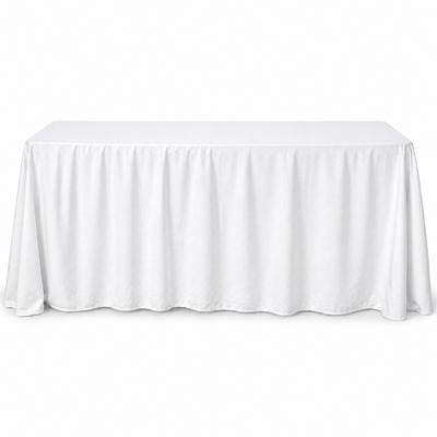 Rectangle Tablecloth 182x305cm White Polyester