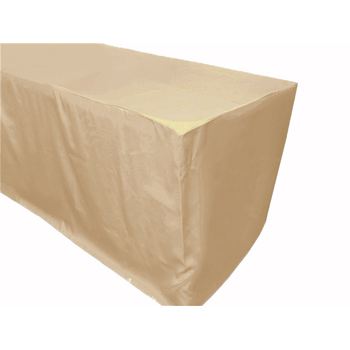 6Ft (1.8m)  Fitted Polyester  Tablecloths - Champ
