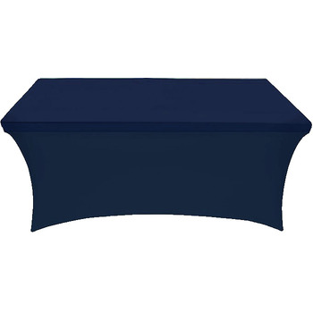 6Ft (1.8m) Navy Fitted Lycra/Spandex Tablecloth Cover