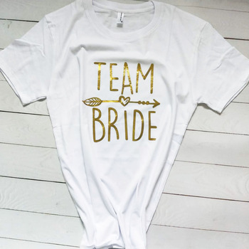 Team Bride T shirt - White Various Sizes [Size: Medium]