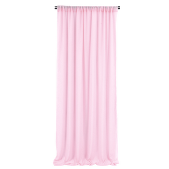Chiffon Backdrop Curtain Panel 3m - Pink