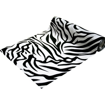 Safari Zebra Fabric Bolt 54 inch x 10Yards - Black / White