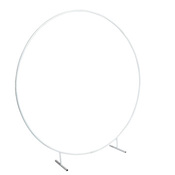 2m Round Balloon Arch on stand - White