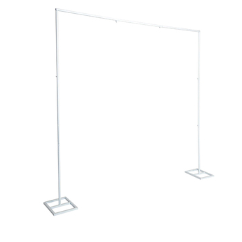 4mx4m  Balloon Arch/Backdrop Frame - White (FACTORY SECOND)