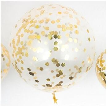 90cm Giant Gold Confetti Balloon