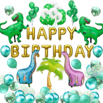 Boys Dinosaur Happy Birthday Balloon Kit