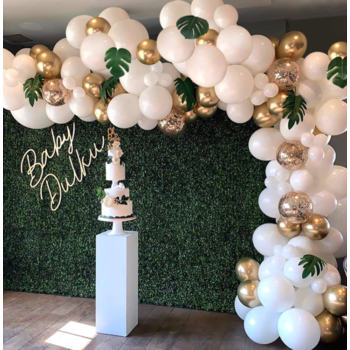 Gold/White Jungle Theme Balloon Garland Decorating Kit