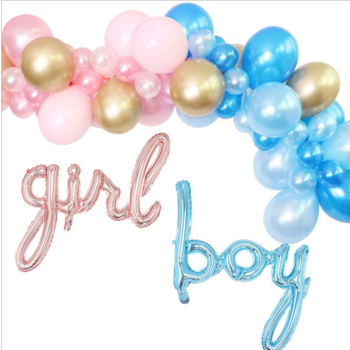 PInk and Blue Baby Shower/Gender Reveal Balloon Garland Kit
