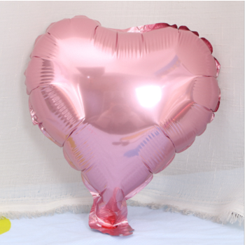 25cm Pink Foil Heart Balloon