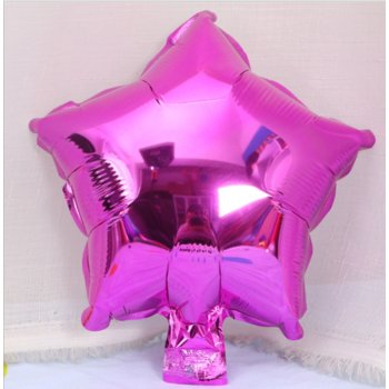 25cm Fushia Foil Star Balloon