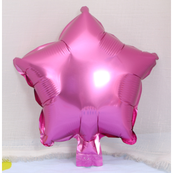 25cm Pink Foil Star Balloon