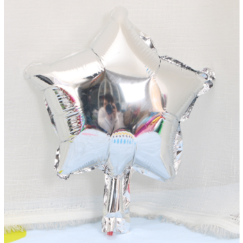 25cm Silver Foil Star Balloon