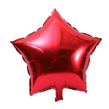 25cm Red Foil Star Balloon