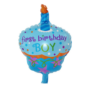 Foil First Birthday Boy Balloon -  96X69CM