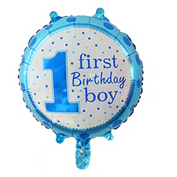 Foil First Birthday Boy  Balloon -   45cm