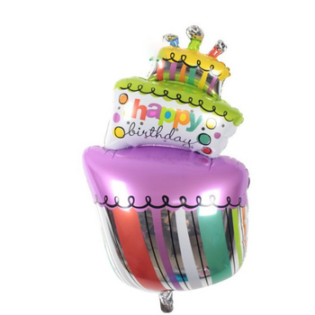thumb_Foil Happy Birthday Cake Balloon Style 1 -   100*69cm