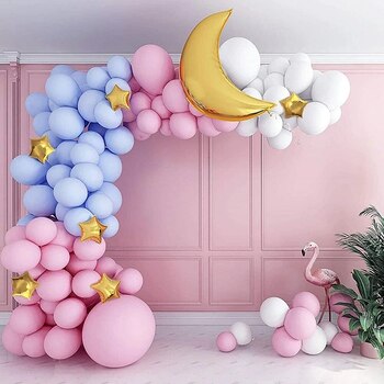 Baby Pastels/Moon Theme 119pcs Balloon Garland Decorating Kit