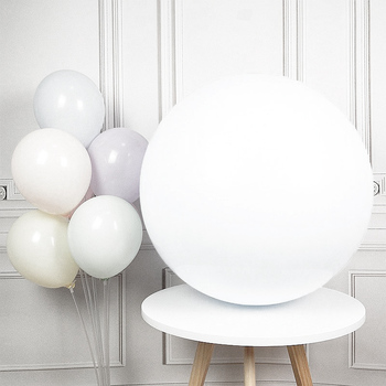 90cm (36") Pastel Macaroon Giant Balloon - White