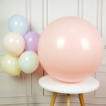 90cm (36") Pastel Macaroon Giant Balloon - Orange