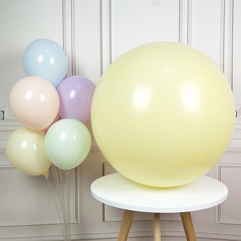 90cm (36") Pastel Macaroon Giant Balloon - Yellow