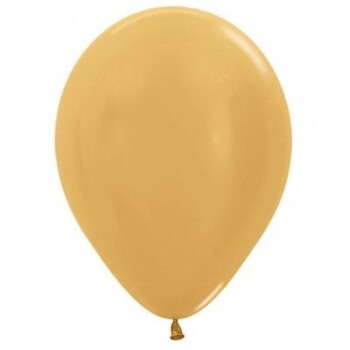 10pcs - 30cm (12")  Latex Balloons Gold