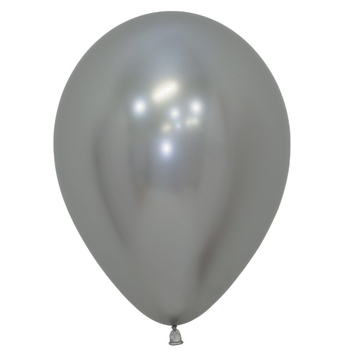 10pcs - 30cm (12")  Latex Balloons Silver
